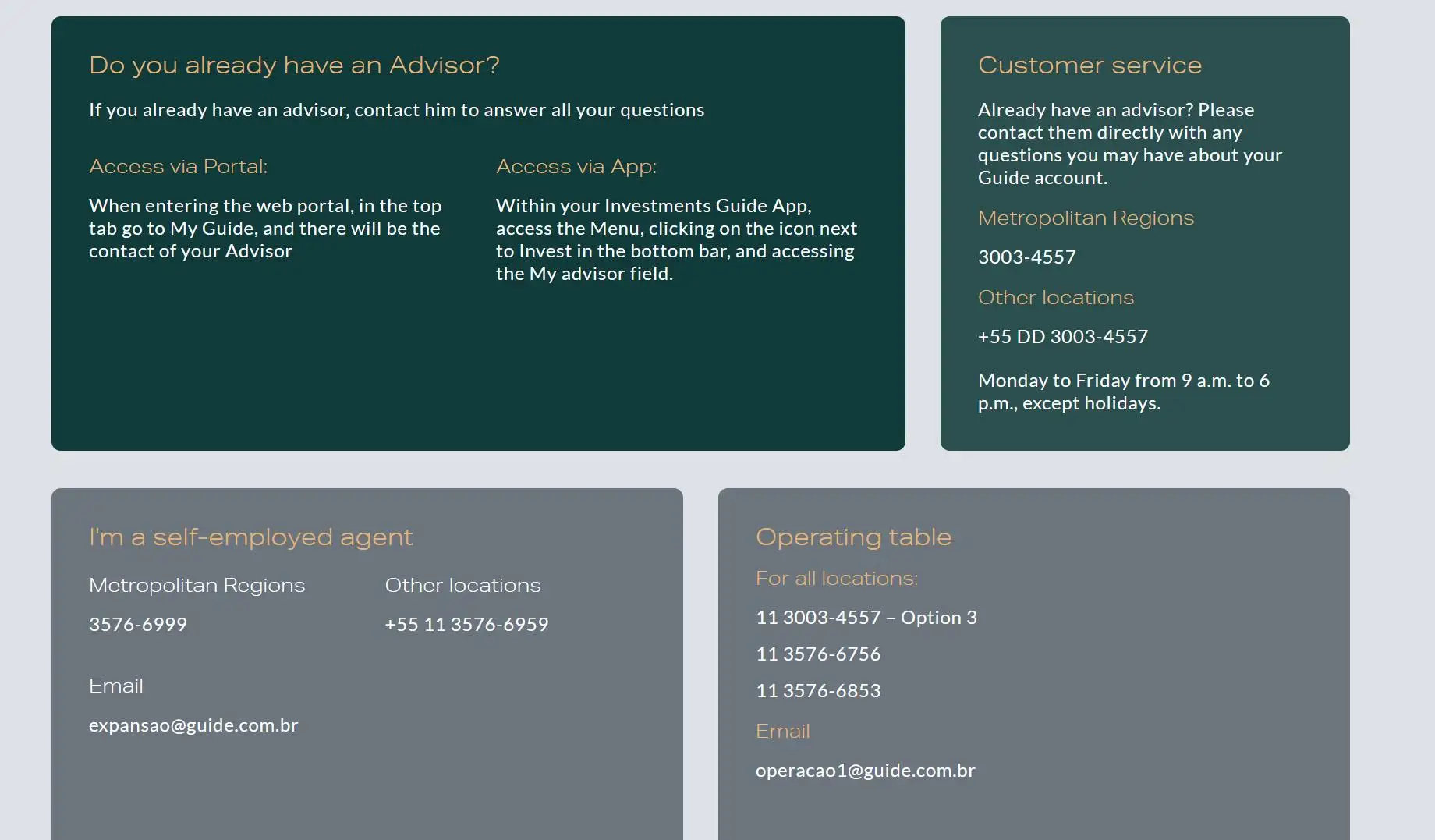 संपर्क विवरण