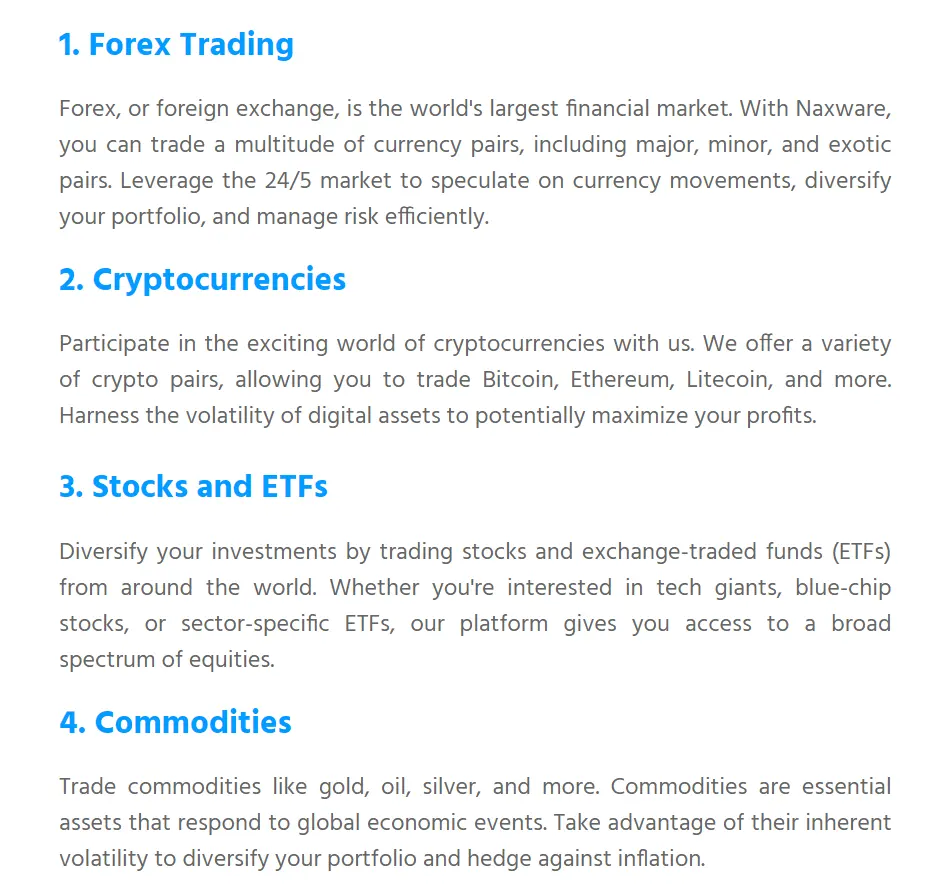 Market Instruments
