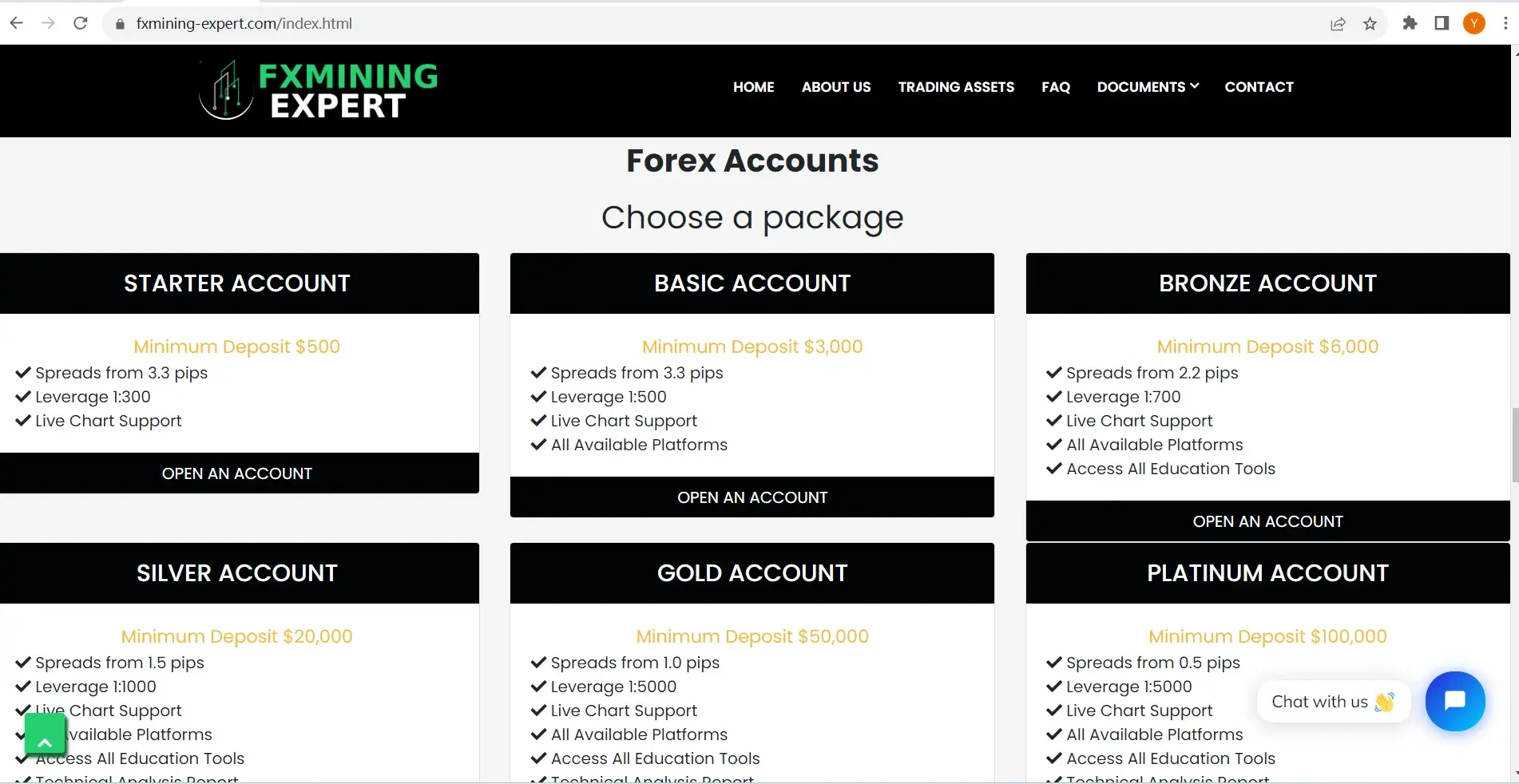 Comparación de cuentas Comparación de cuentas