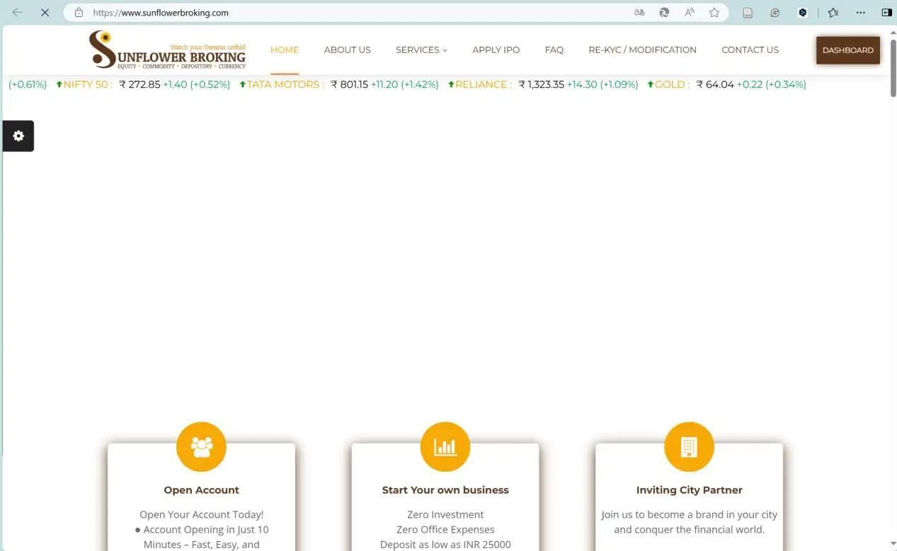 Sunflower Broking的主页