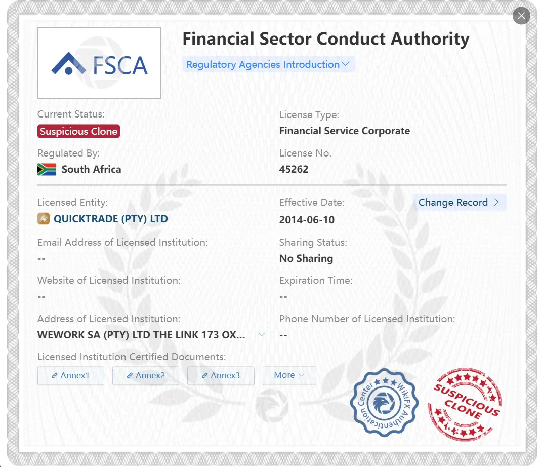 QuickTrade 是否合法？