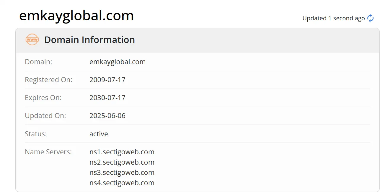 Domain information