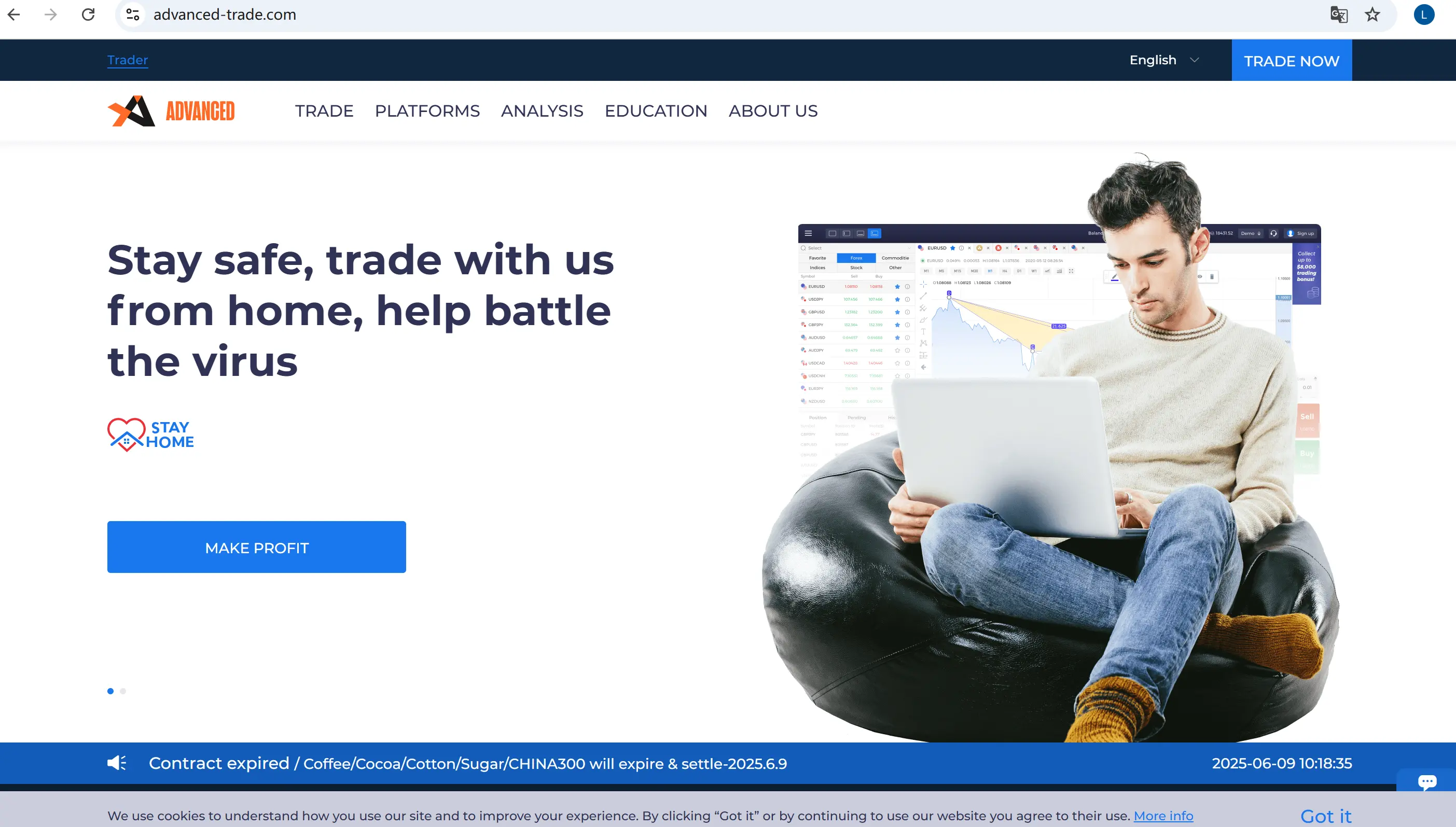 ADVANCED TRADING's homepage ADVANCED TRADING's homepage