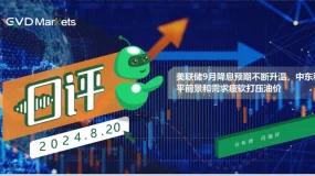 08.20 GVD MARKETS分析报告(美联储9月降息预期不断升温,中东和平前景和需求疲软打压油价)
