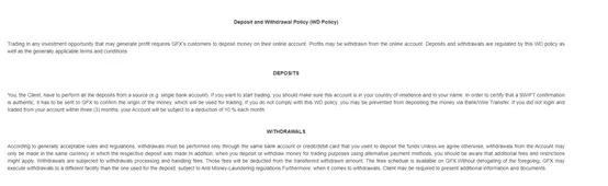 Withdrawal