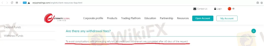 Deposit & Withdrawal