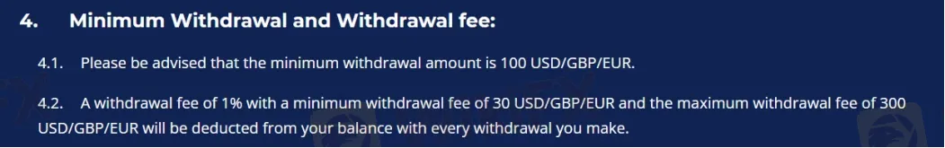 Deposit & Withdrawal