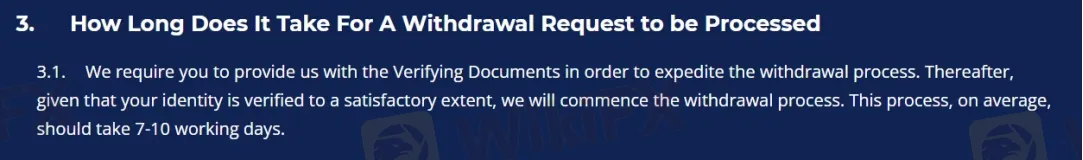 Deposit & Withdrawal