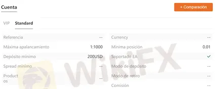 Tipos de cuenta