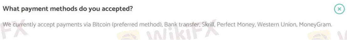 Deposit & Withdrawal