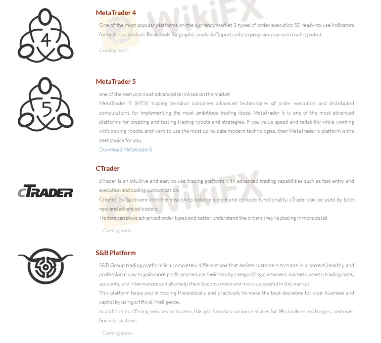 Trading Platform Available