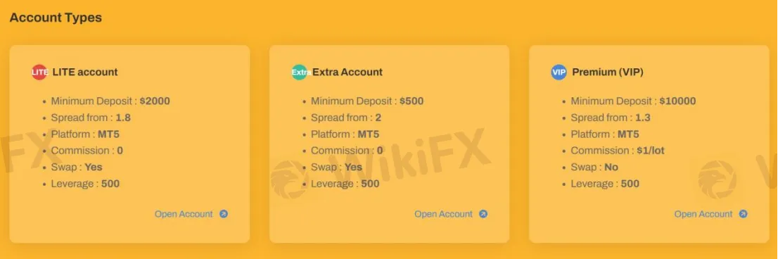 Account Types Account Types