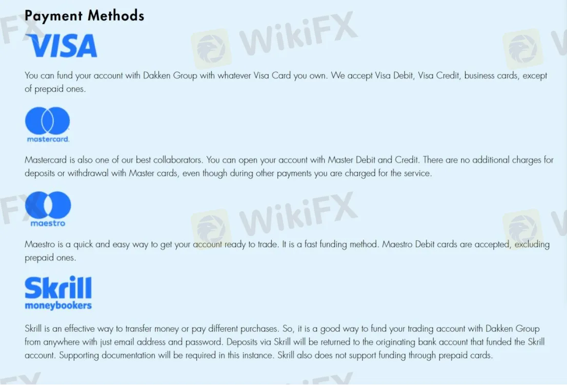 Deposit & Withdrawal