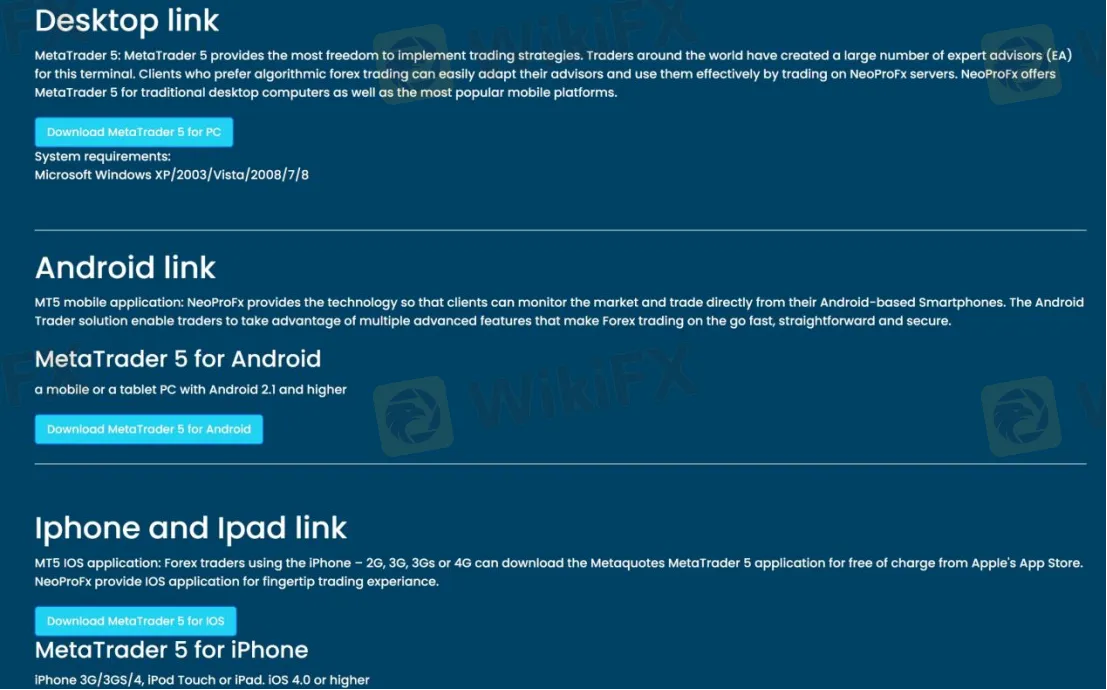 Trading Platform Available