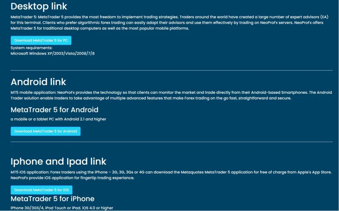 Trading Platform Available Trading Platform Available
