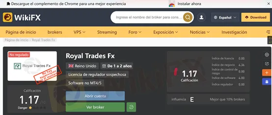 screenshot of WikiFX screenshot of WikiFX