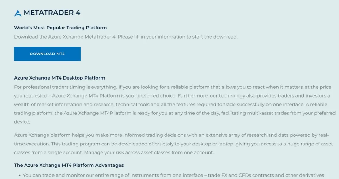Trading Platform Available