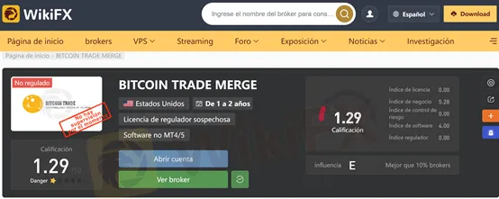 captura de pantalla de WikiFX