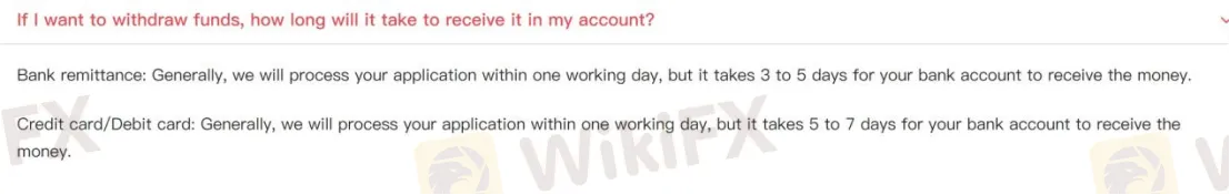 Deposit & Withdrawal