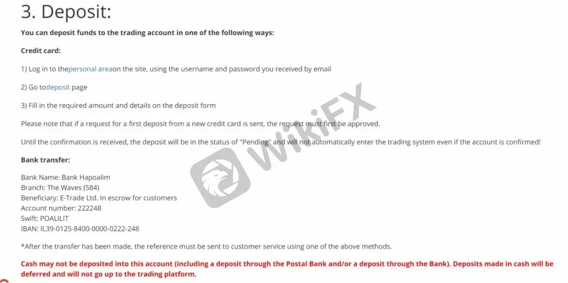 Deposit & Withdrawal Deposit & Withdrawal