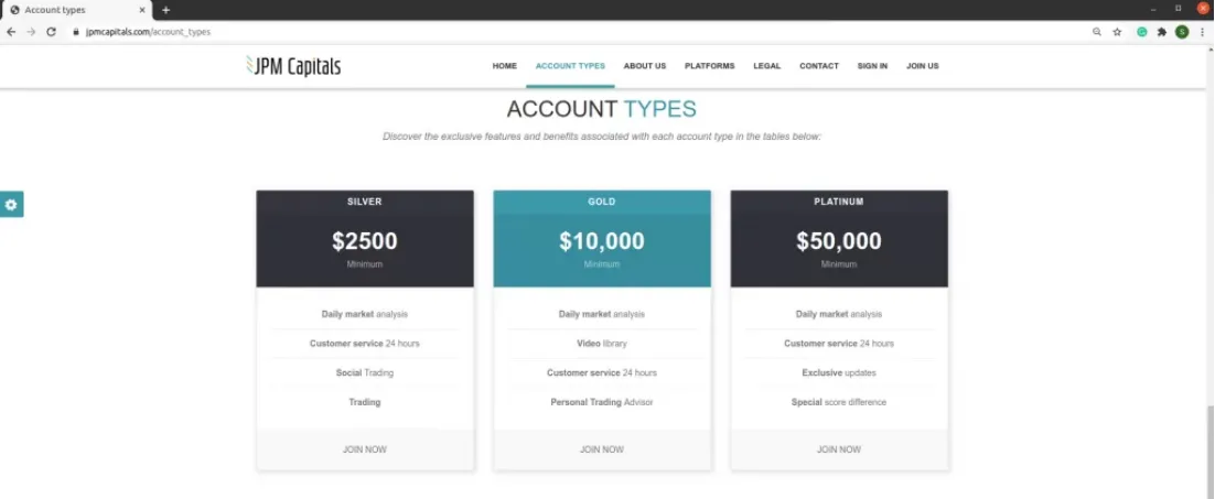 Account Types Account Types