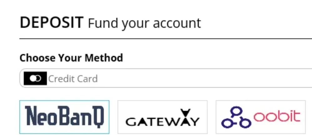 Deposit & Withdrawal