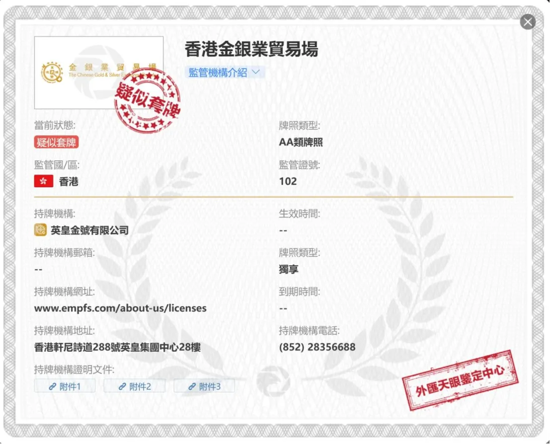 監管證書