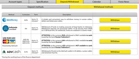 deposit and withdrawal deposit and withdrawal