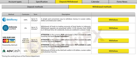 deposit and withdrawal deposit and withdrawal