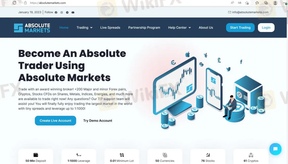 home page