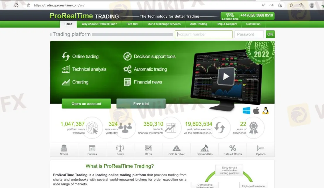 home page