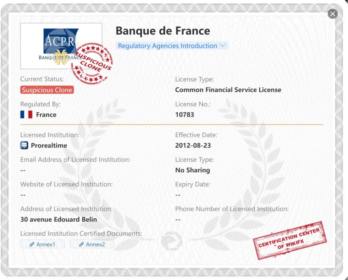 French Prudential Supervision Authority (ACPR) French Prudential Supervision Authority (ACPR)