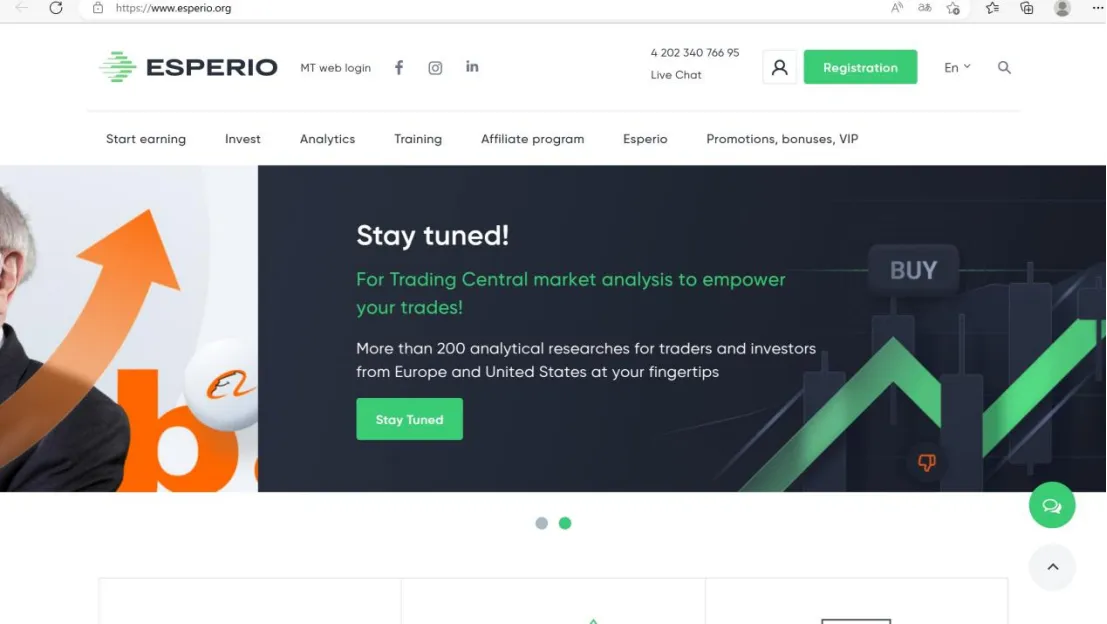 home page