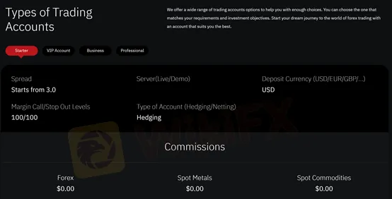 account types