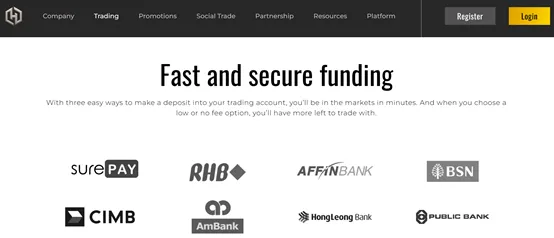 deposit and withdrawal