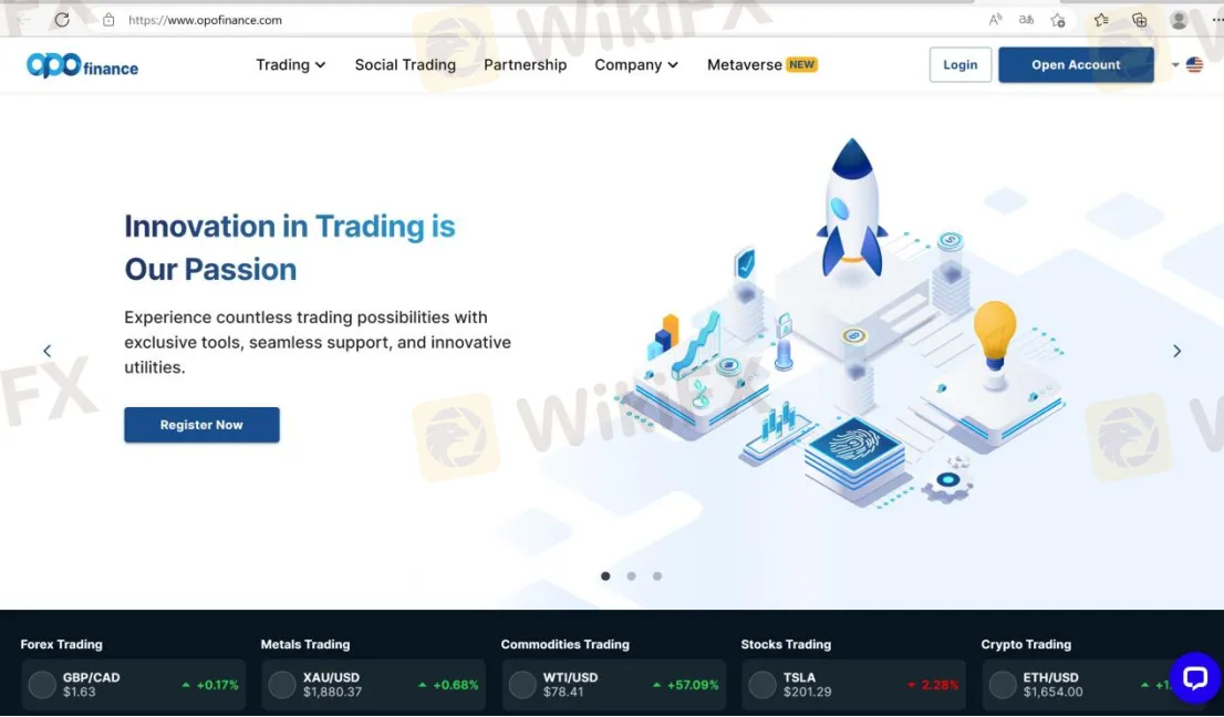 home page