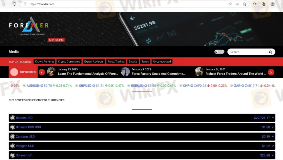 home page