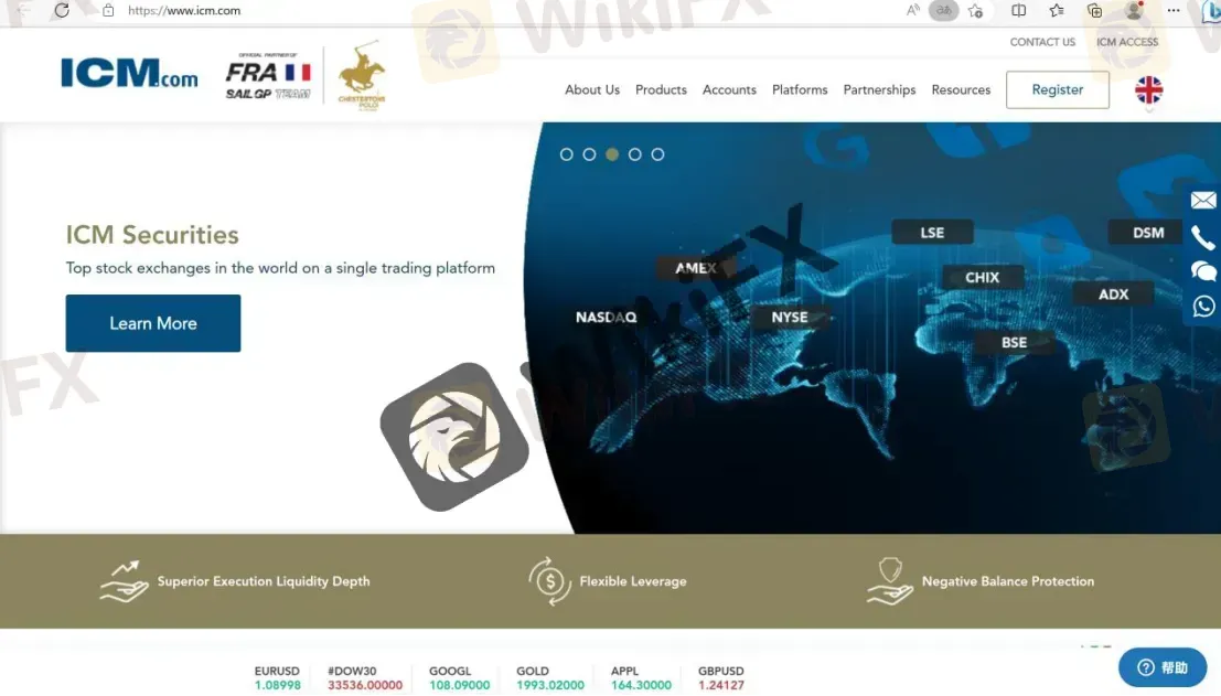 ICM's website ICM's website