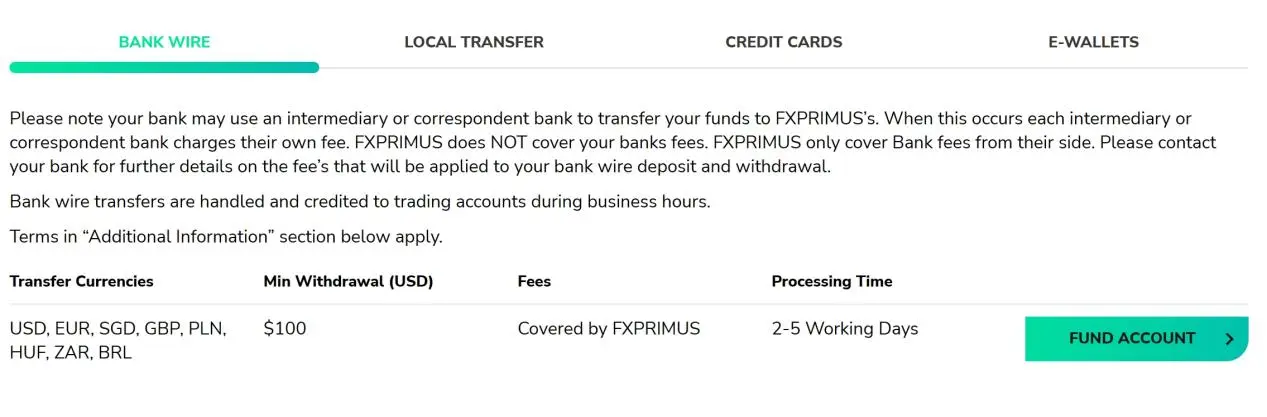 Deposits & Withdrawals Deposits & Withdrawals