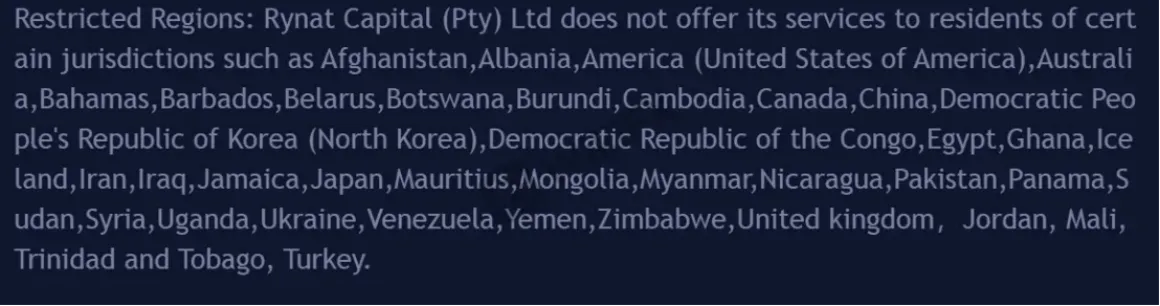 regional restrictions