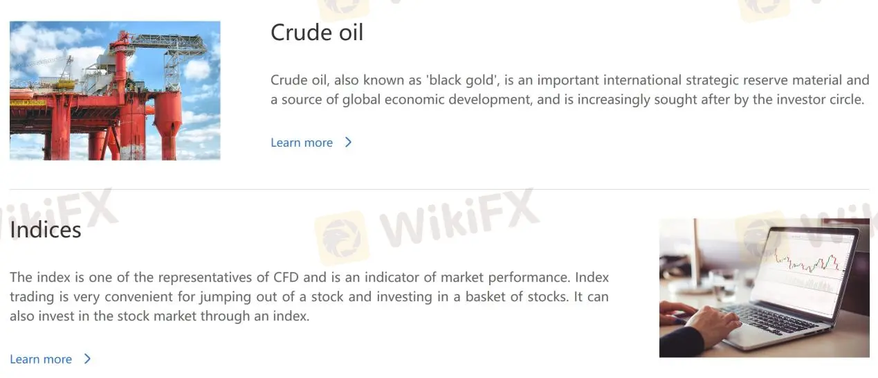 crude oil & indices
