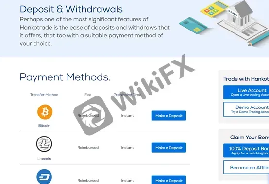 deposit and withdrawal deposit and withdrawal