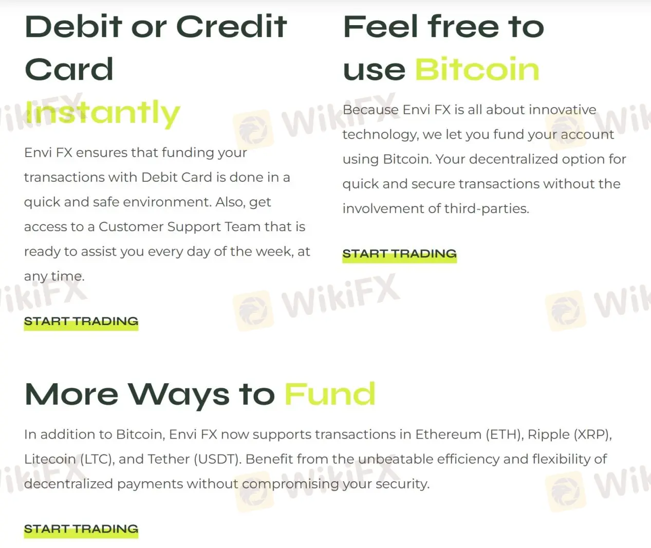 Deposits & Withdrawals