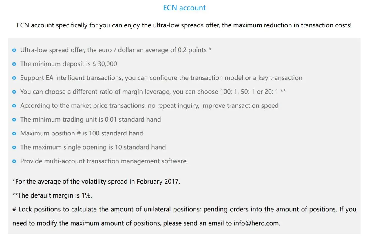 ECN account ECN account