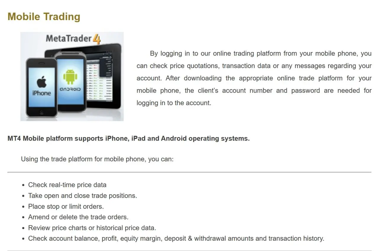 MT4 Mobile MT4 Mobile