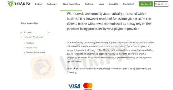 deposit and withdrawal