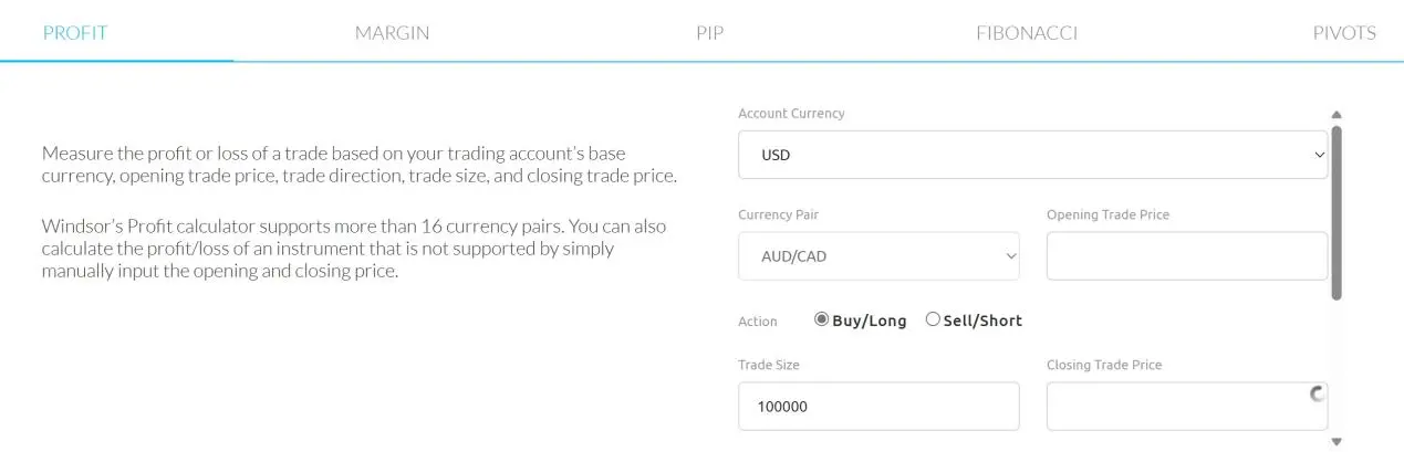 Trading Calculators Trading Calculators