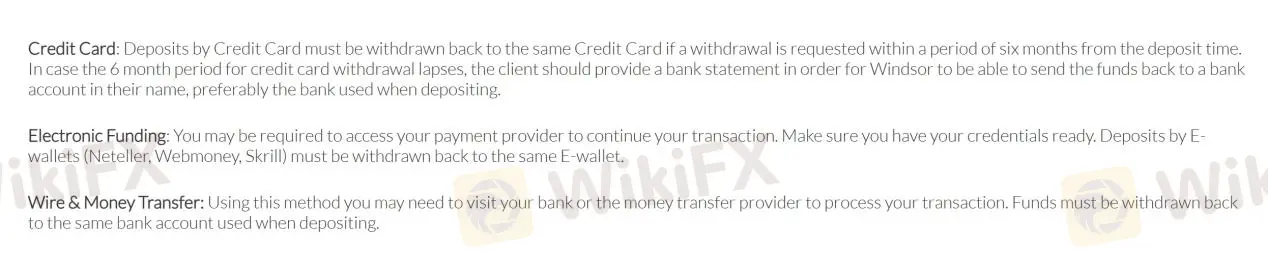 payment methods