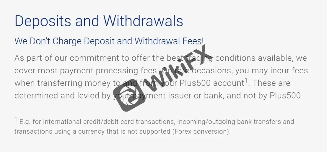deposit and withdrawal fees deposit and withdrawal fees