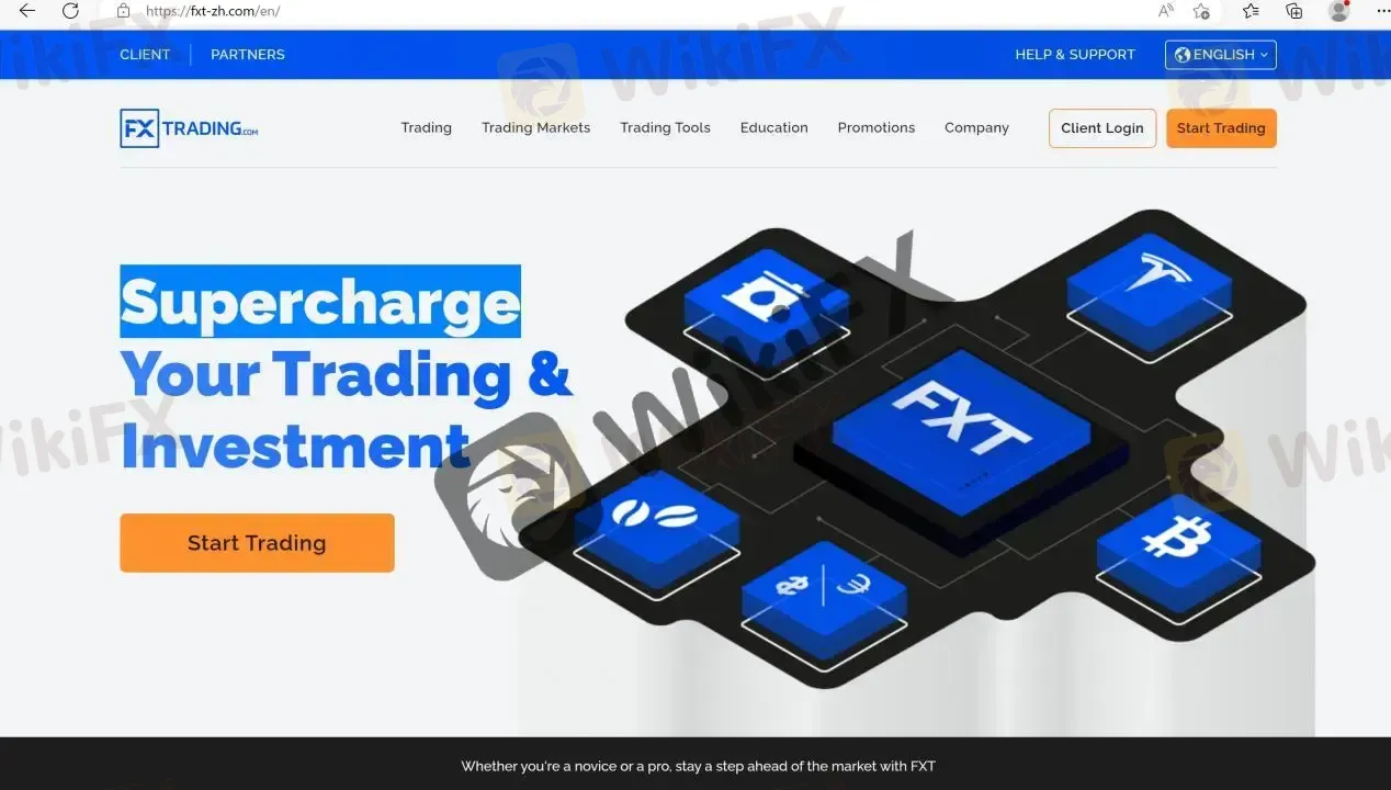 FXTRADING.com's website FXTRADING.com's website